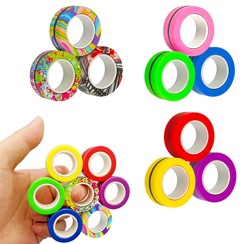 Fidget Spinner Bearing - Anneaux magnétiques du bout des doigts,