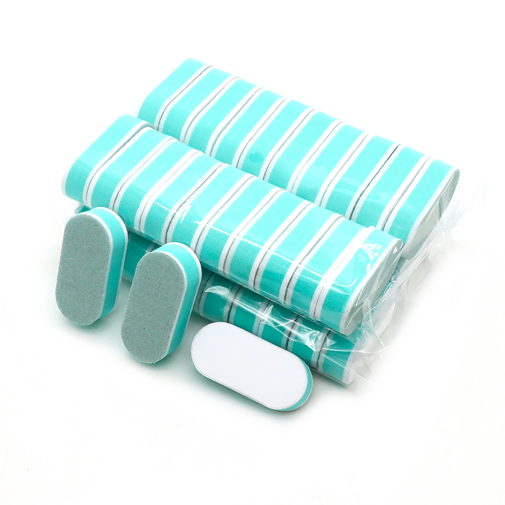 Nail File Titanium - 10/60/120 pièces Mini tampon à ongles