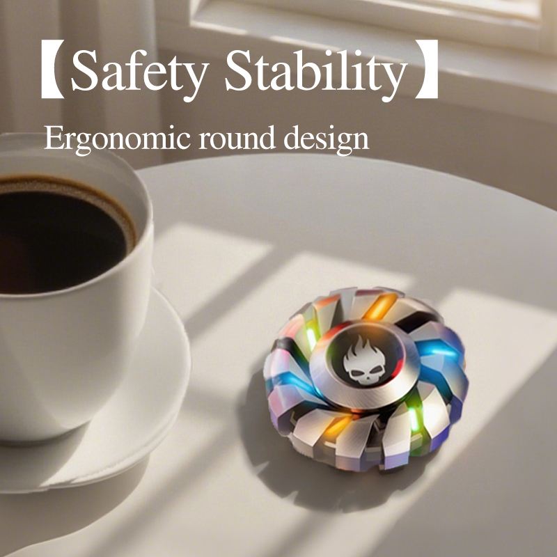 Edc Carry All - Fidget Spinner Lumineux Entièrement Métallique EDC,