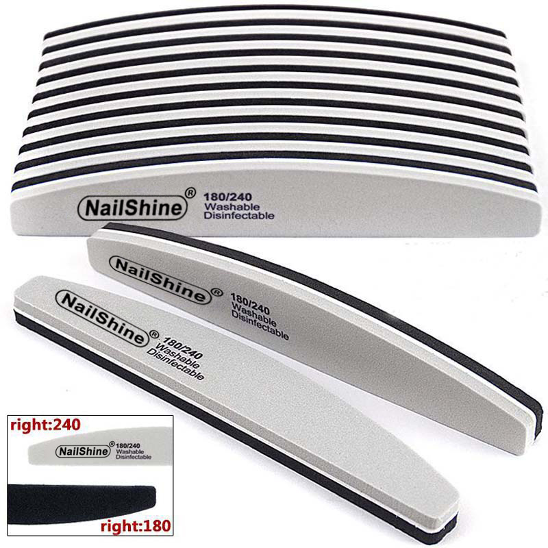 Nail File Titanium - 5 pièces éponge bloc lime à