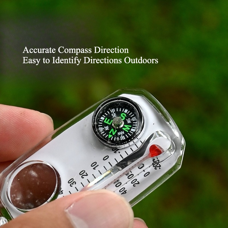 Compass Keychain Mini - Boussole de survie en plein air,