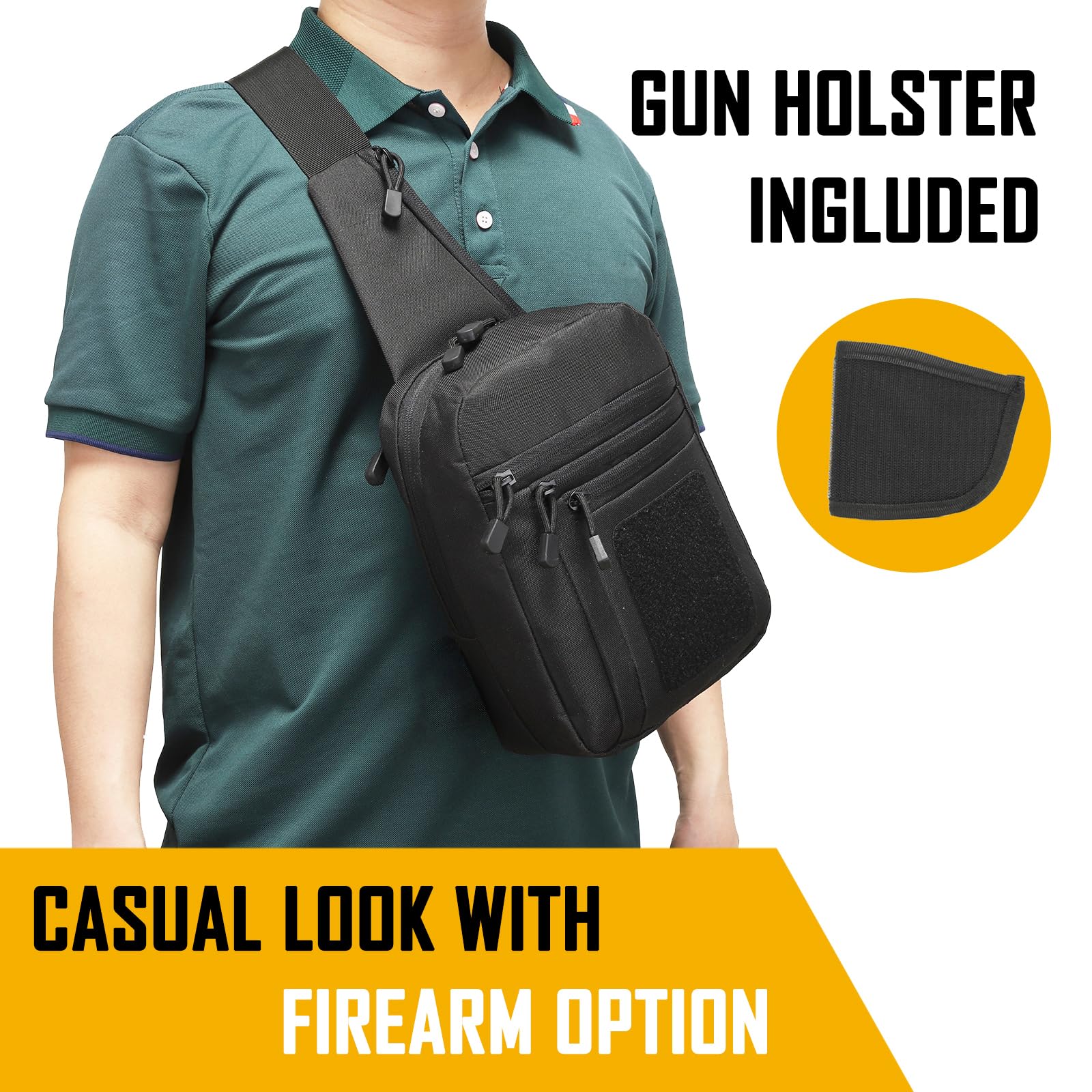 Edc Deep Carry - Sac à bandoulière de transport dissimulé