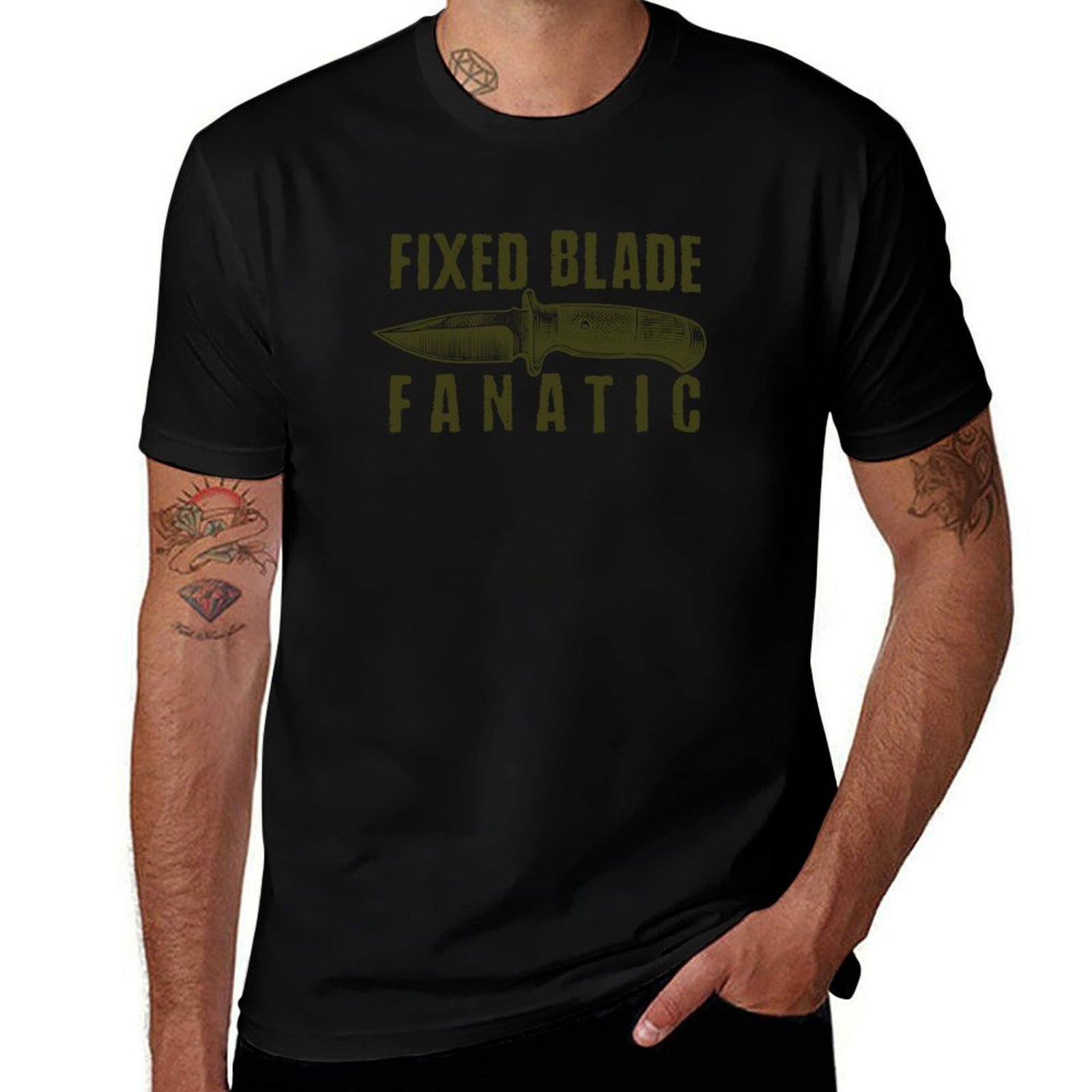 T-shirt Fixed Blade Fanatic -  - Edc Carry For Men avis et prix