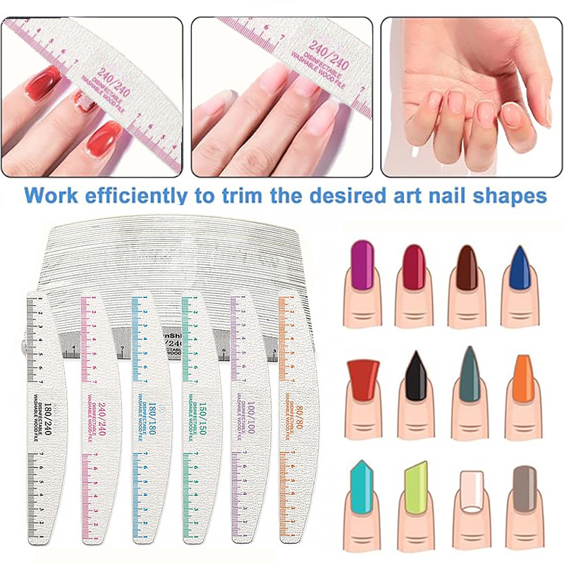 50/100 pièces règle impression - Nail File Titanium avis et prix