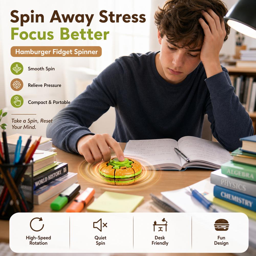 Jouet anti-stress Humburger Fi - Fidget Spinner Bearing avis et prix