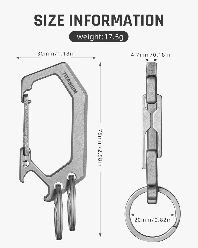 Porte-clés en alliage de titan - Bottle Opener Keyring avis et prix